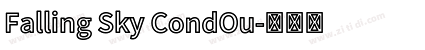 Falling Sky CondOu字体转换